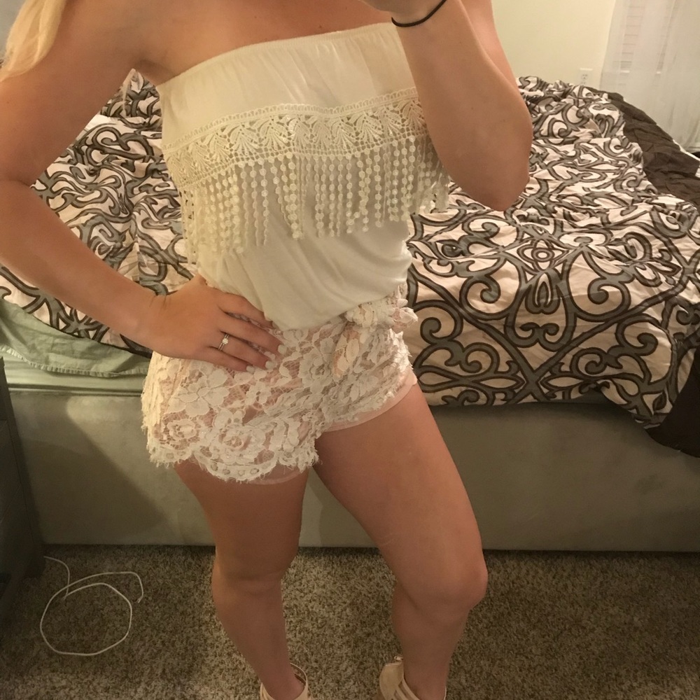 Fringe crop top